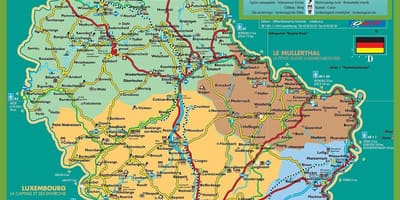 Люксембург забележителности карта