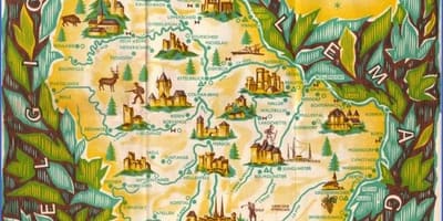 Карта на Люксембург забележителности