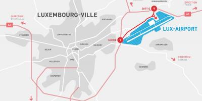 Карта на летище Люксембург